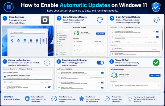 how to enable automatic updates on windows 11