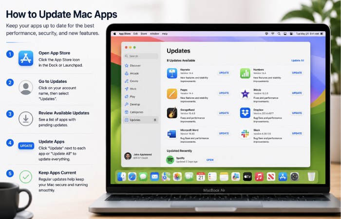 updating mac apps through the app store