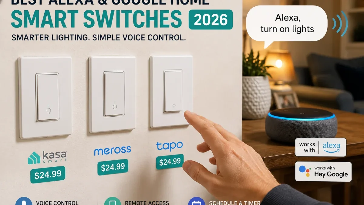Best Alexa & Google Home Smart Switches (2026 Tested)