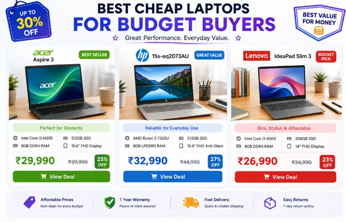 affordable laptop deals for students and home users