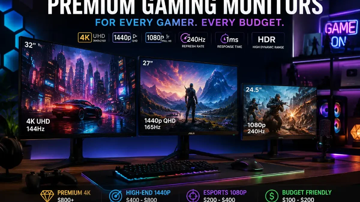 Best Gaming Monitors 2025: Top Gaming Monitors Compared for Every Budget
