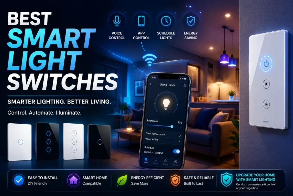 Best smart light switches for voice controlled