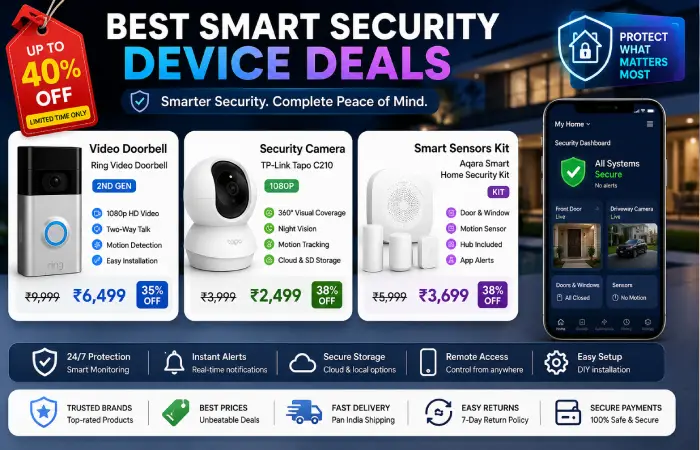 smart home security device deals and discounts
