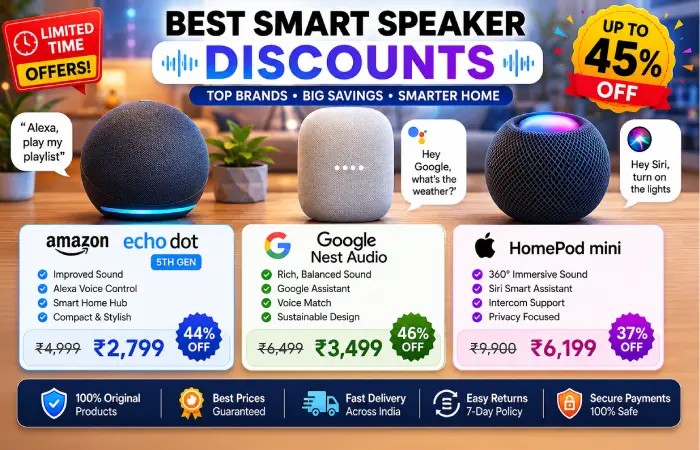 best smart speaker discounts comparison in 2026