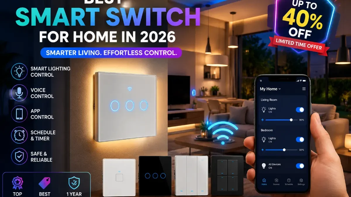 Best Smart Switch for Home in 2026: Top WiFi Smart Switches Compared