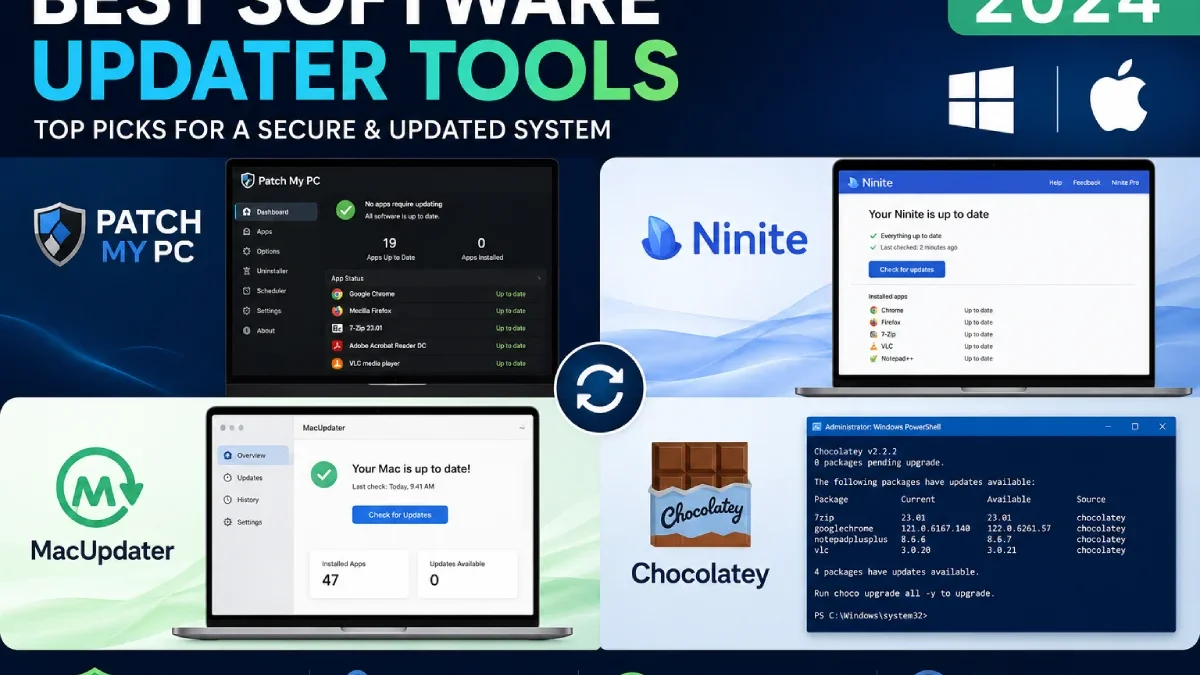 15 Best Software Updater Tools for PC & Mac (2024 Tested)