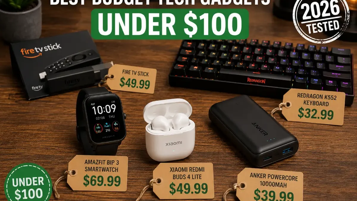 Best Budget Tech Gadgets Under $100 (2026 Tested & Reviewed)