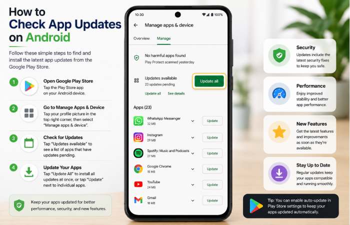 How to Check App Updates on Android