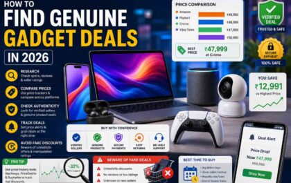 Guide showing how to find genuine gadget deals and avoid fake discounts