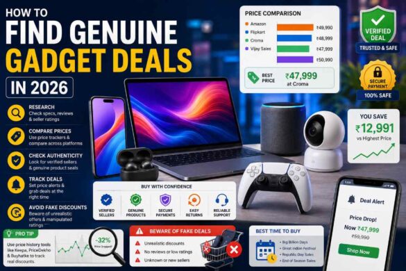 Guide showing how to find genuine gadget deals and avoid fake discounts