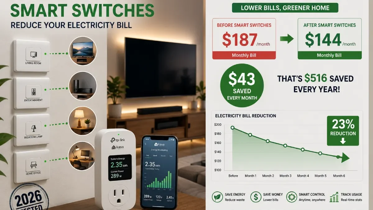 Energy Saving Smart Switches: Reduce Your Electricity Bill 2026