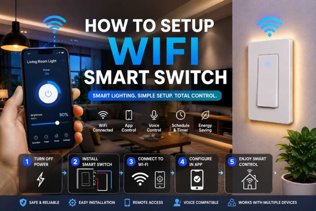 wifi smart switch installation and home automation setup guide