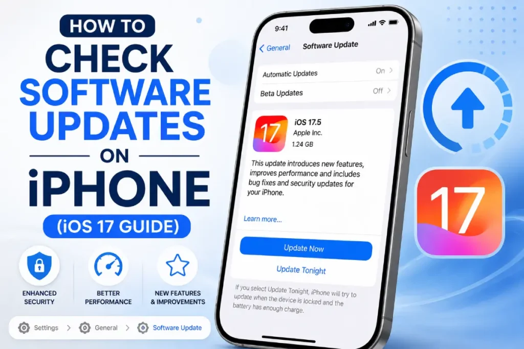 How to Check Software Updates on iPhone (iOS 17 Guide)