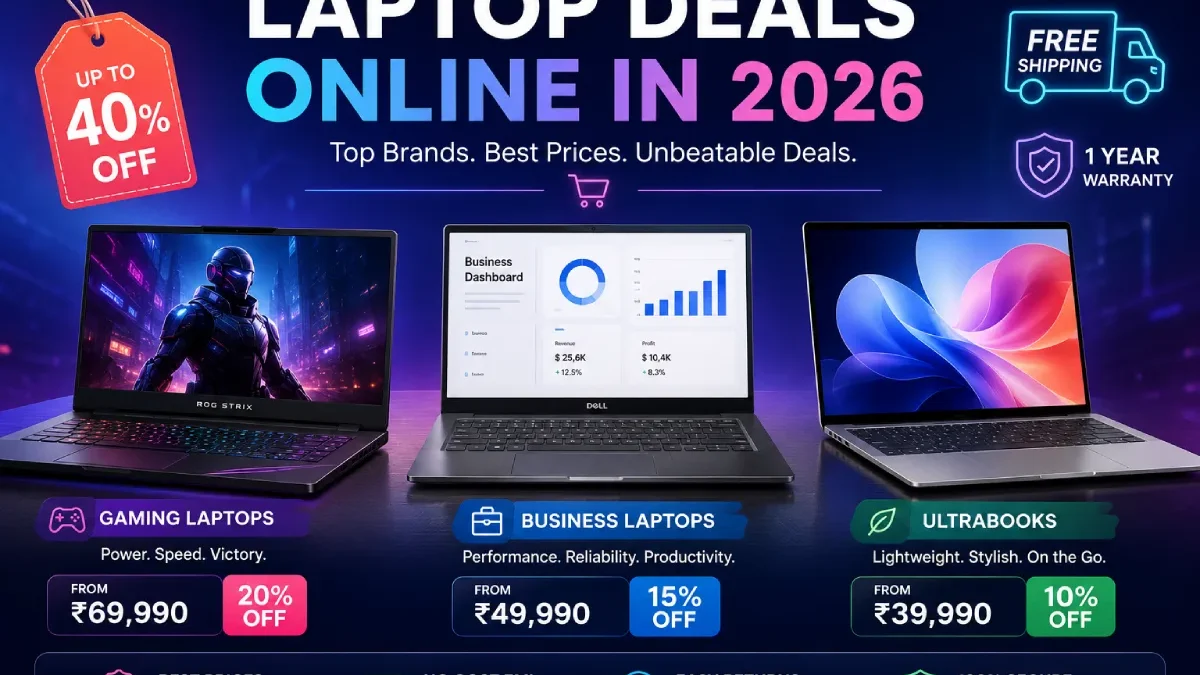 Laptop Deals Online in 2026: Best Gaming, Budget & Business Laptop Offers