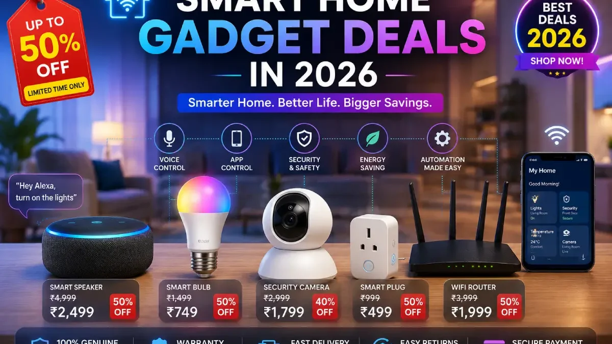 Smart Home Gadget Deals in 2026: Best Smart Devices, Speakers & Home Automation Offers