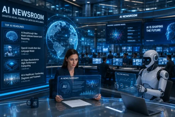 Modern artificial intelligence newsroom