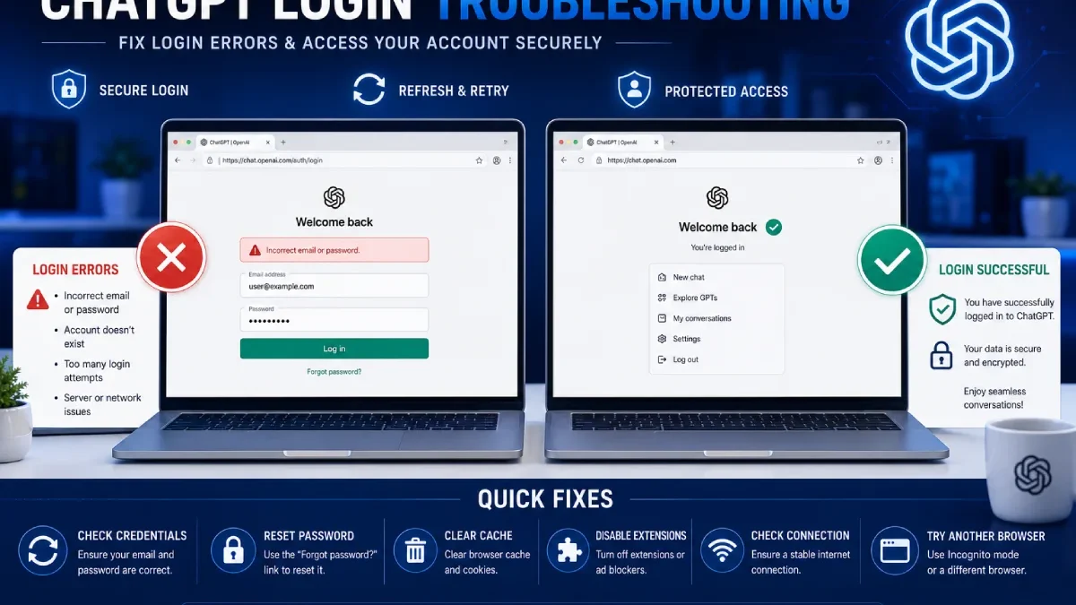 ChatGPT Login Not Working? 15 Easy Fixes to Sign In Successfully (2026)