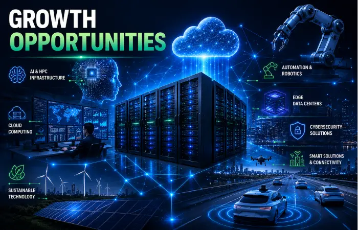 Future AI infrastructure, cloud computing, data centers, and enterprise technology growth opportunities.