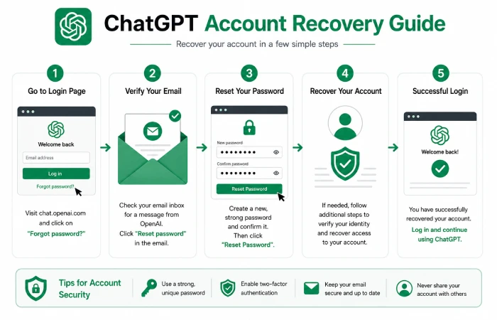 Step-by-step guide to recovering a ChatGPT account