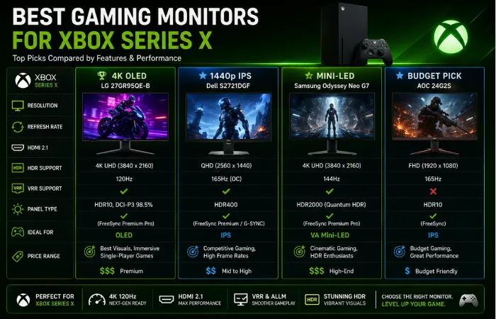 Top gaming monitors