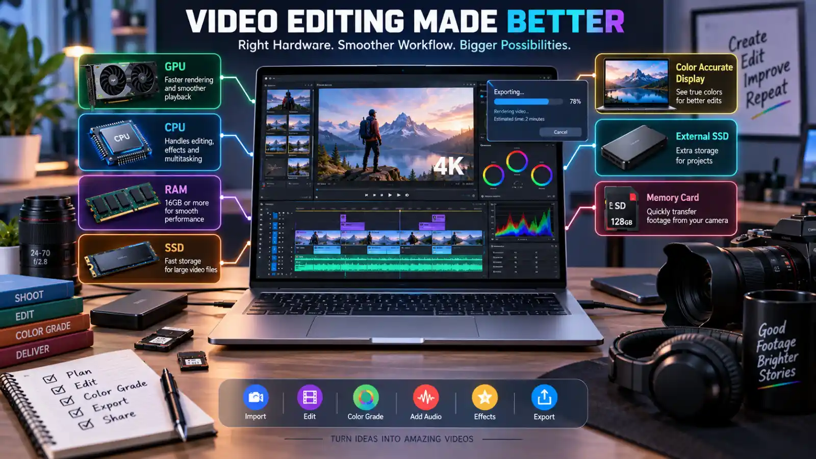 4K Video Editing Laptop Requirements