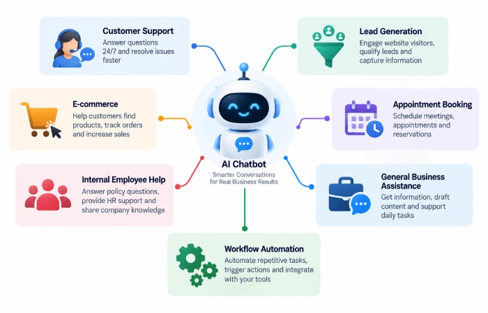 AI chatbot use cases for businesses