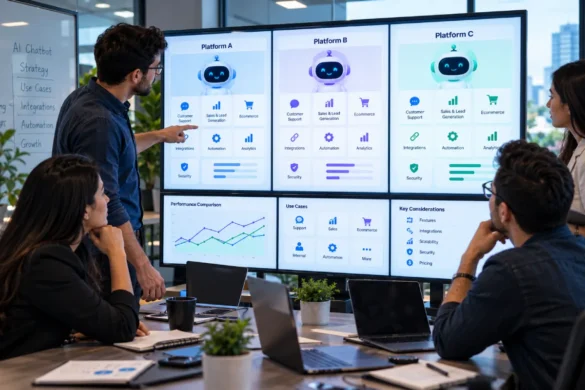 AI chatbot platforms comparison for businesses