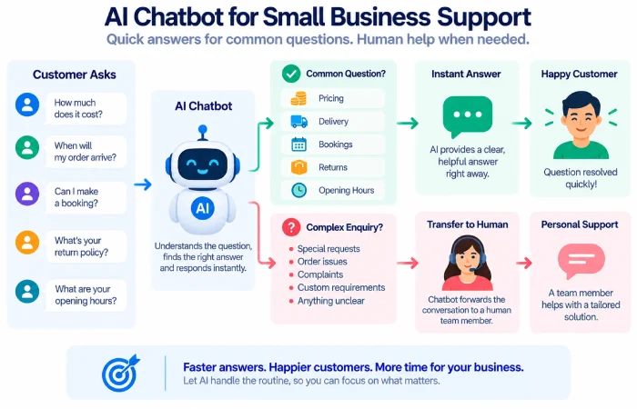 AI chatbot for small business customer support