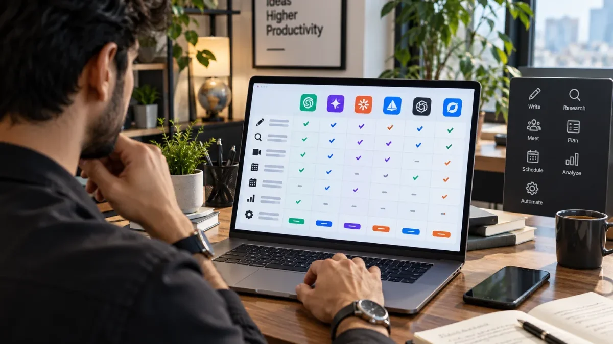 AI Productivity Tools Comparison: Features, Uses, and What to Look For