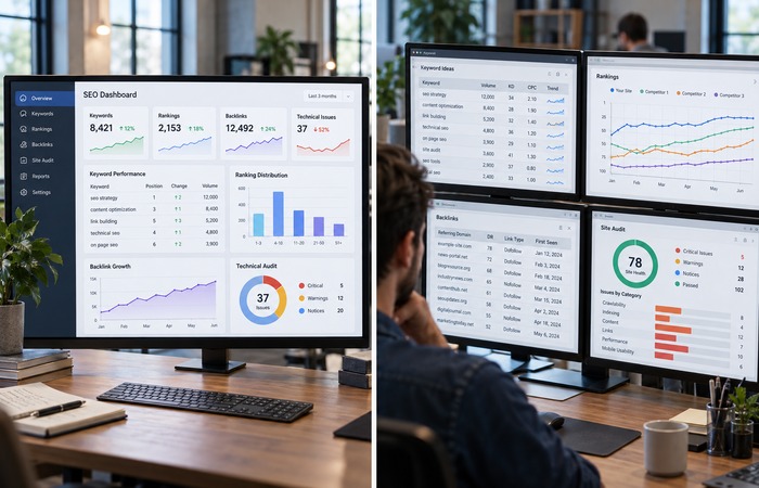 All-in-one SEO platform versus separate SEO tools