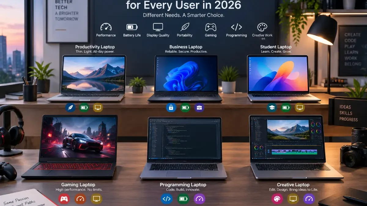 Best Laptops 2026: Top Models for Work, Study, Gaming and Creative Tasks