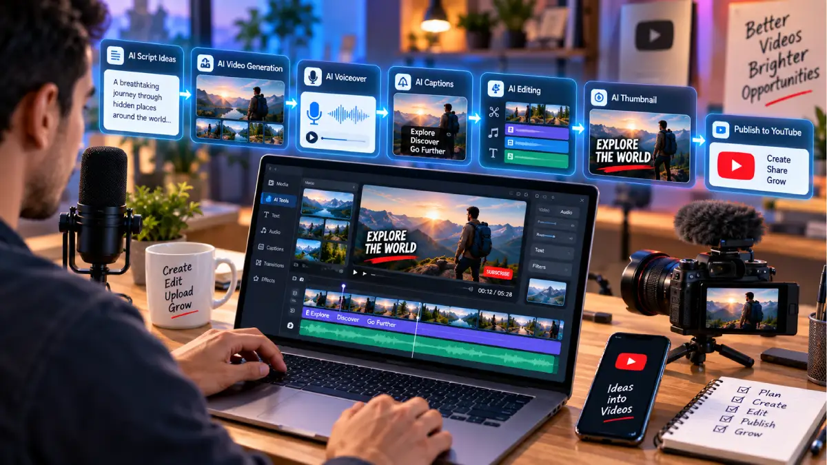 Free AI Tools for YouTube Video Creation: Best Tools for Creators