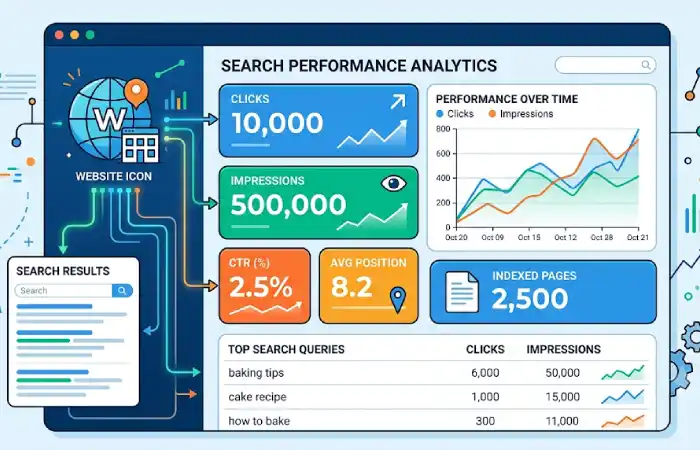 google search console dashboard