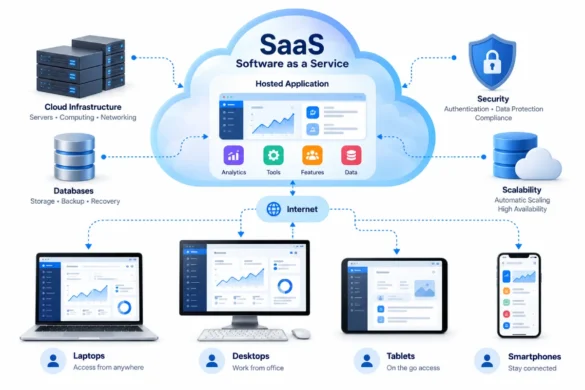 How SaaS works in cloud computing