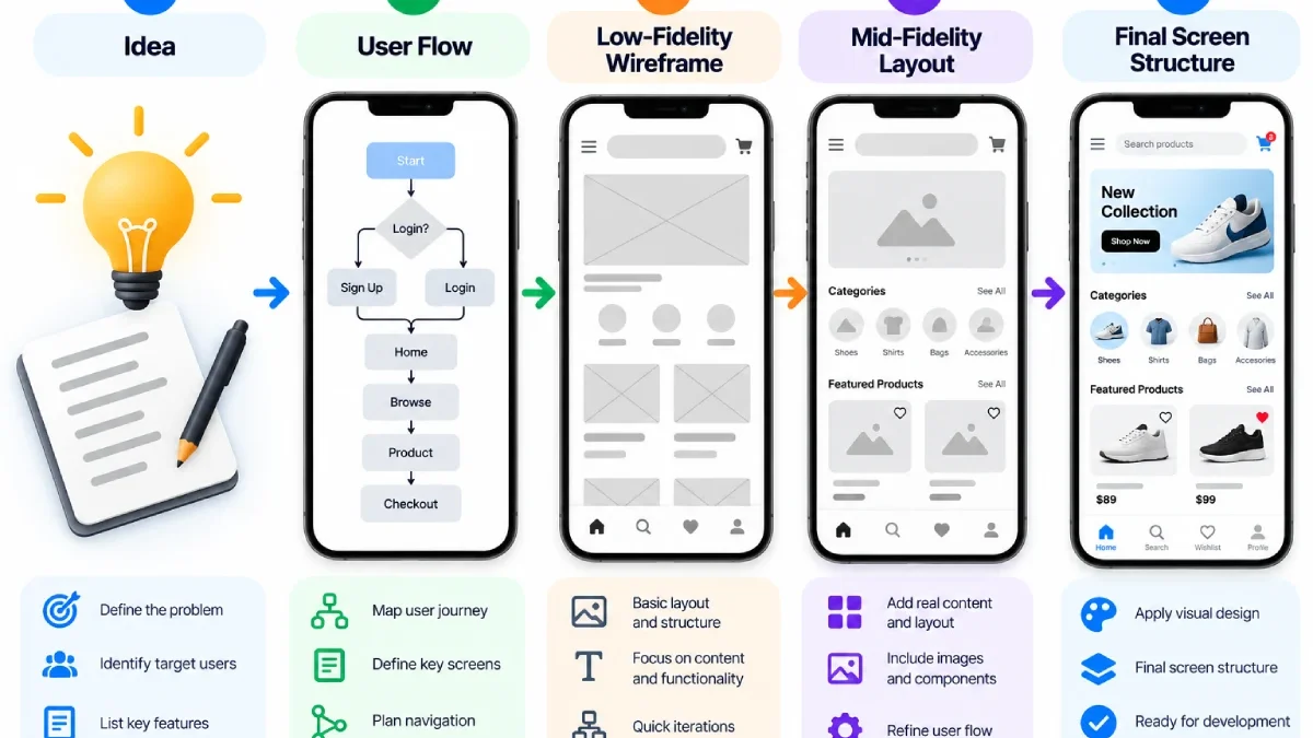How to Create a Mobile App Wireframe: Beginner’s Guide