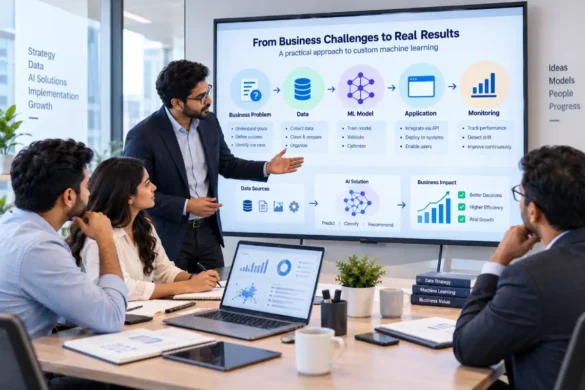 Machine learning consulting services helping businesses plan build deploy and monitor AI solutions
