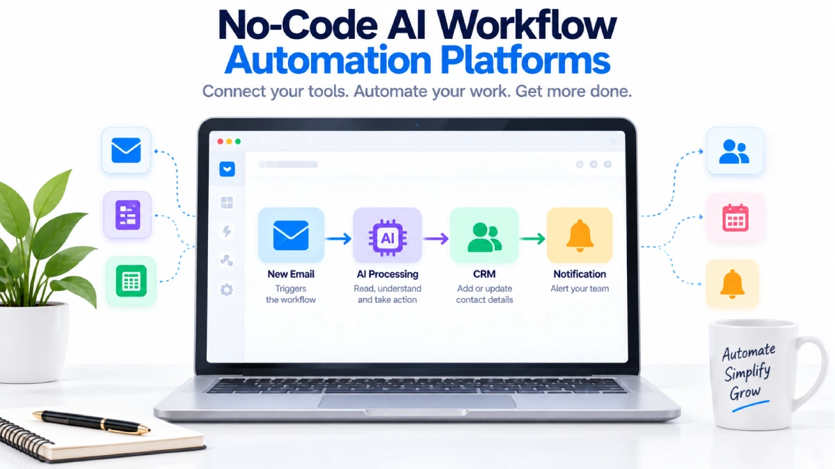 No-Code AI Workflow Automation Platforms: Easy Guide