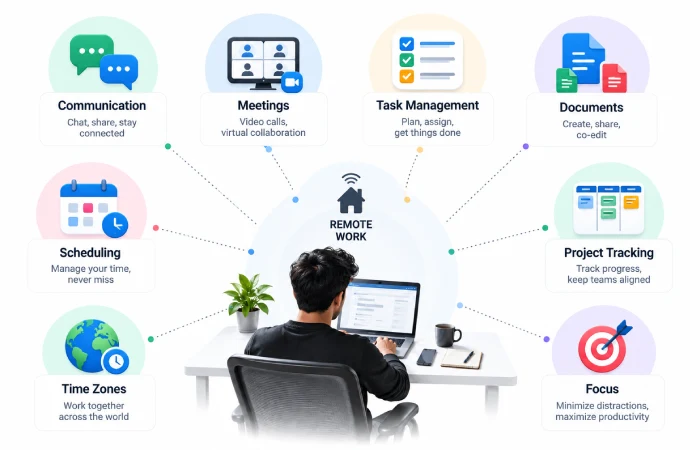 Remote work tools for team collaboration