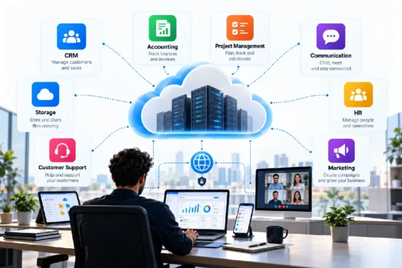 SaaS examples in cloud computing across business functions