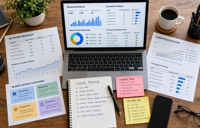 SEO keyword research workflow